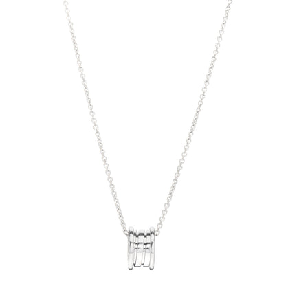 Bulgari 18K White Gold B.Zero1 Pendant Necklace 1 of 4