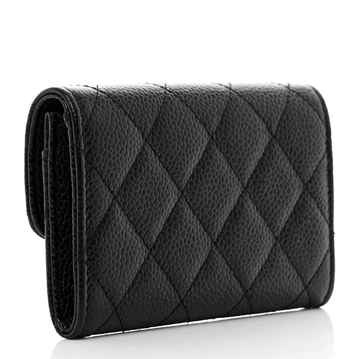Chanel Caviar Quilted Flap Card Holder Black 3 of 8