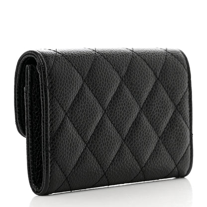 Chanel Caviar Quilted Flap Card Holder Black 3 of 8