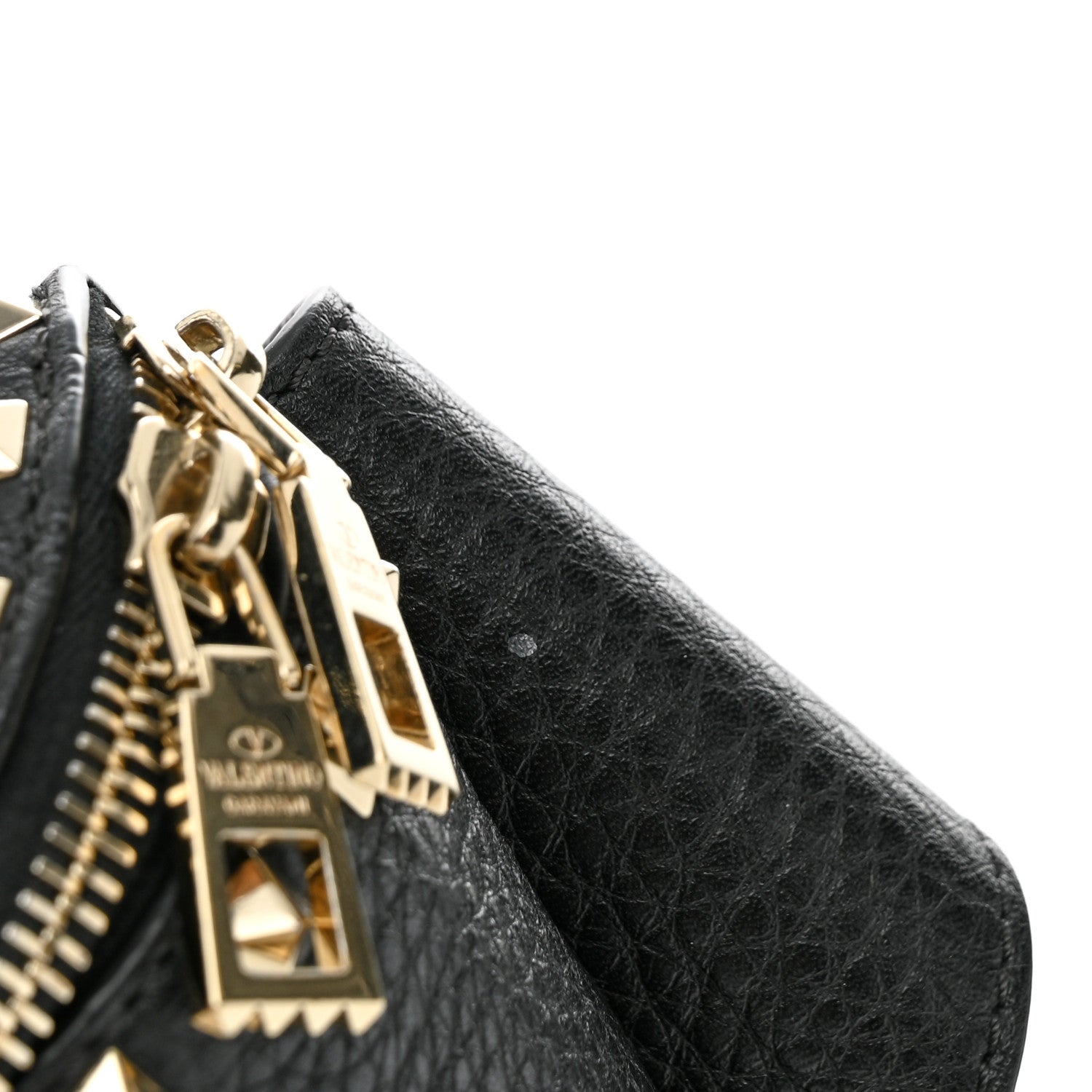 Valentino Garavani Grainy Calfskin Rockstud Belt Bag Black 11 of 11