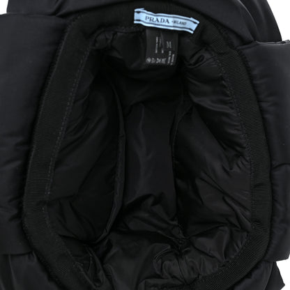 Prada Nylon Ear Flap Hat M Black 6 of 8