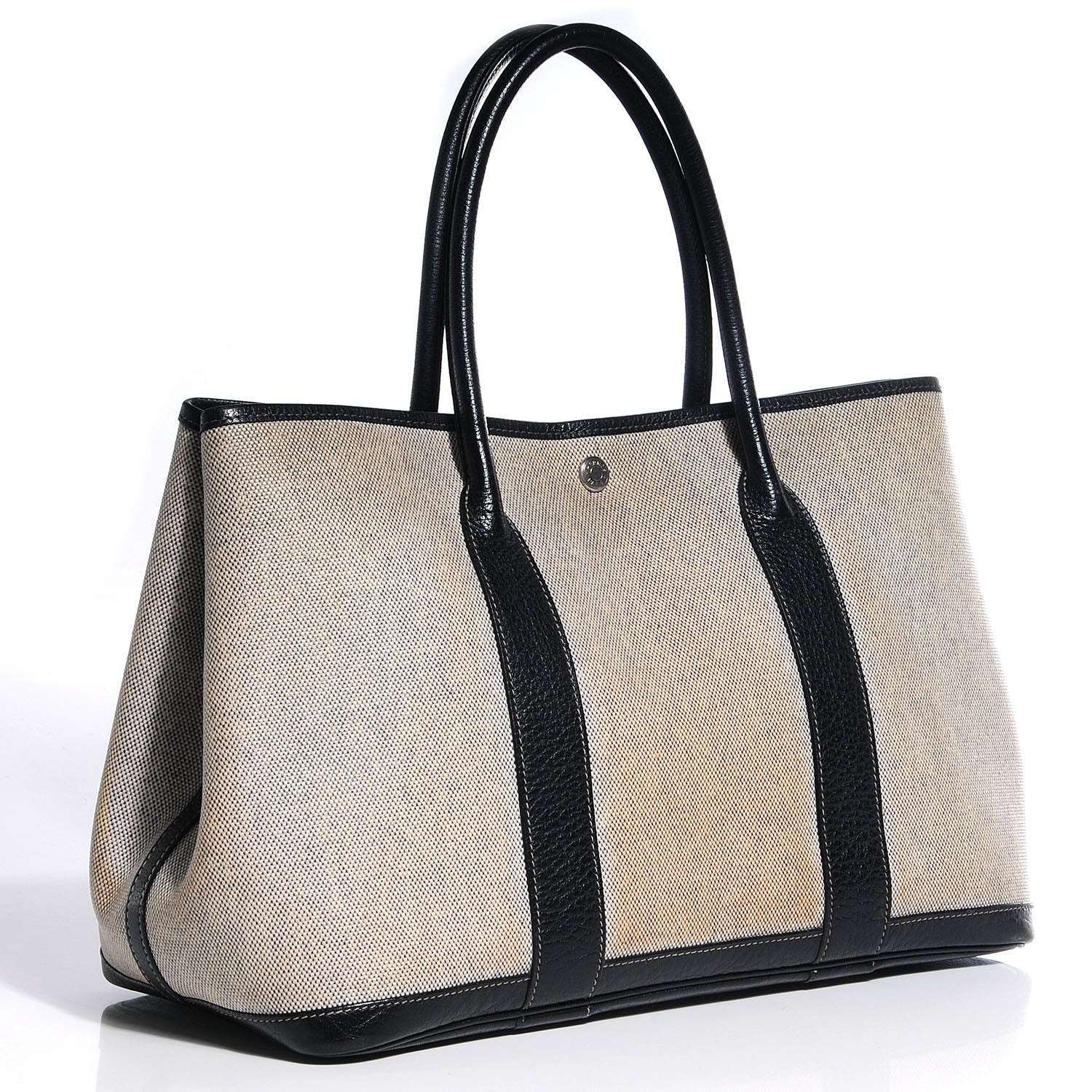 Hermes Toile Buffle Skipper Garden Party 36 MM Tote Black 3 of 24