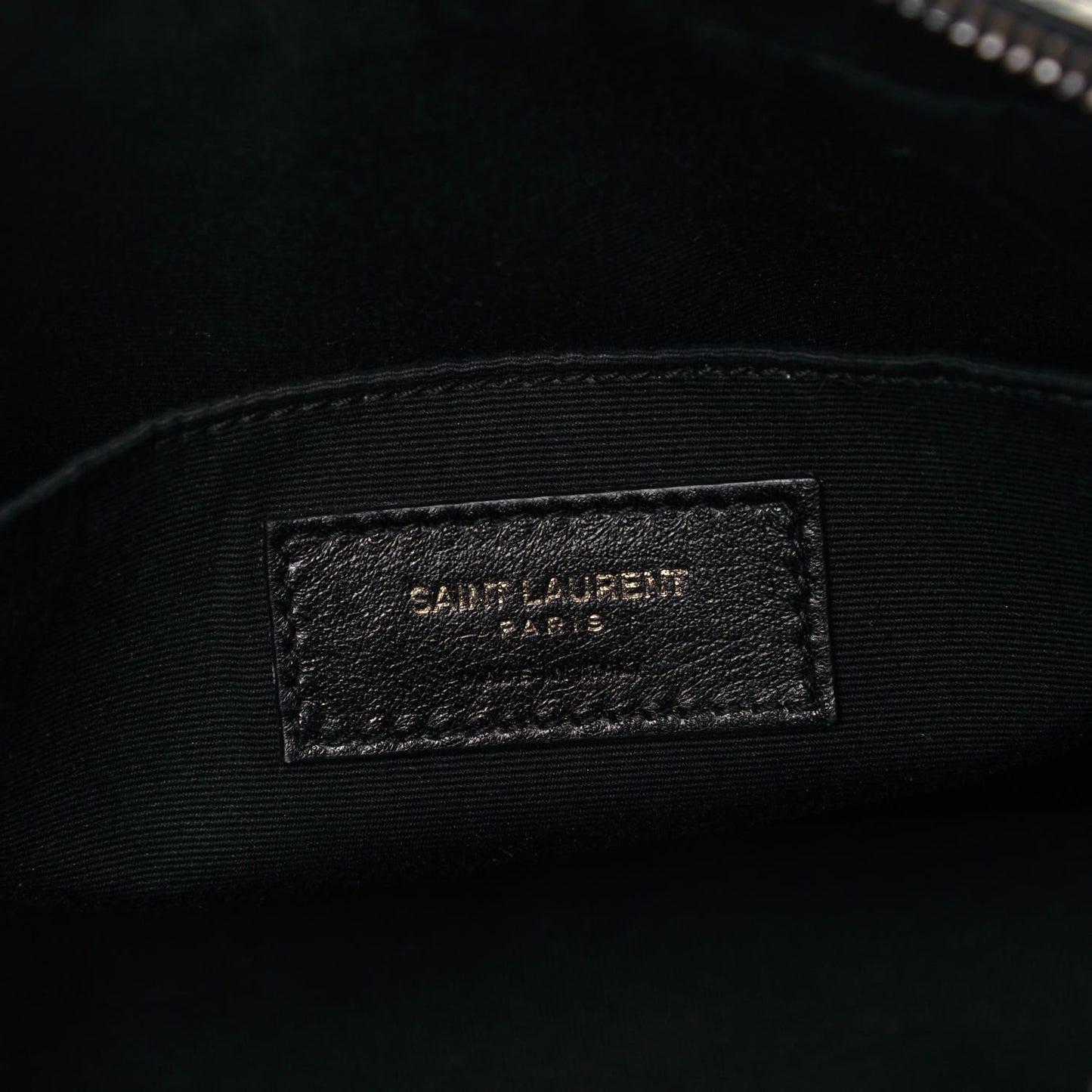 Calfskin Crocodile Embossed Monogram Lou Camera Bag Black