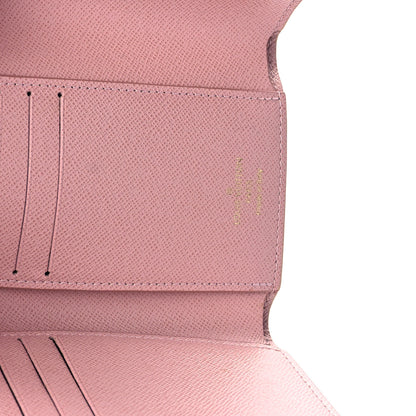 Louis Vuitton Damier Azur Victorine Wallet Rose Ballerine 5 of 9