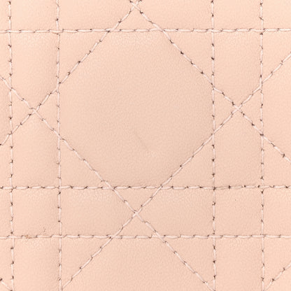 Christian Dior Lambskin Cannage Lady Dior Pouch Beige 15 of 16