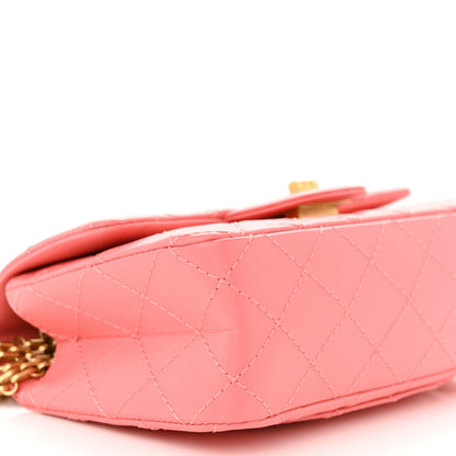 Chanel Aged Calfskin Quilted 2.55 Reissue Mini Flap Coral 9 of 11
