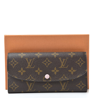 Louis Vuitton Monogram Emilie Wallet Rose Ballerine 9 of 9
