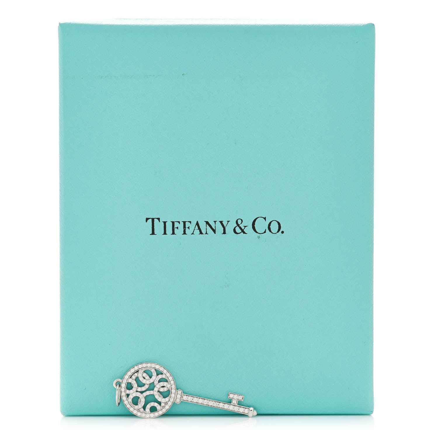 Tiffany Platinum Diamond Small Bubbles Key Pendant 5 of 5