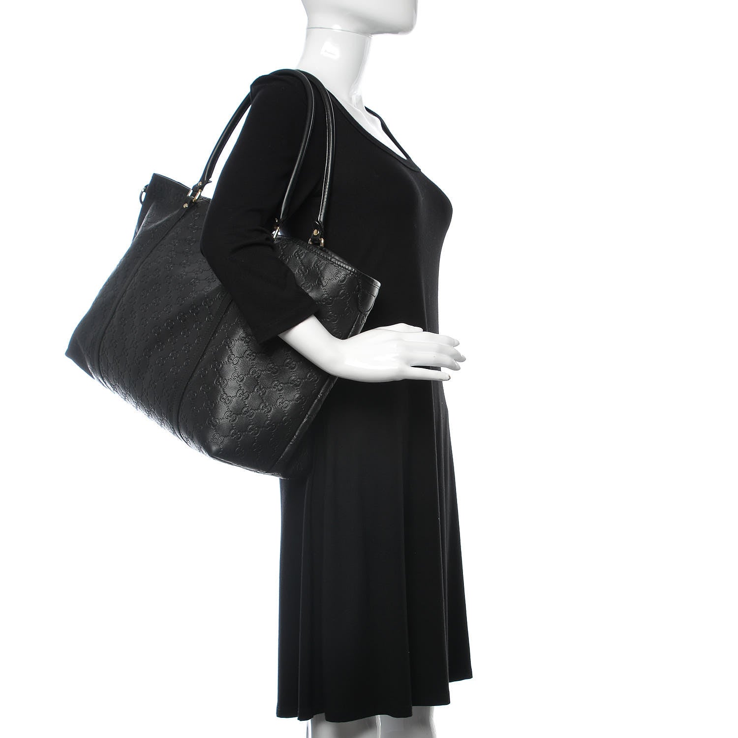 Gucci Guccissima Large Joy Tote Black 2 of 15