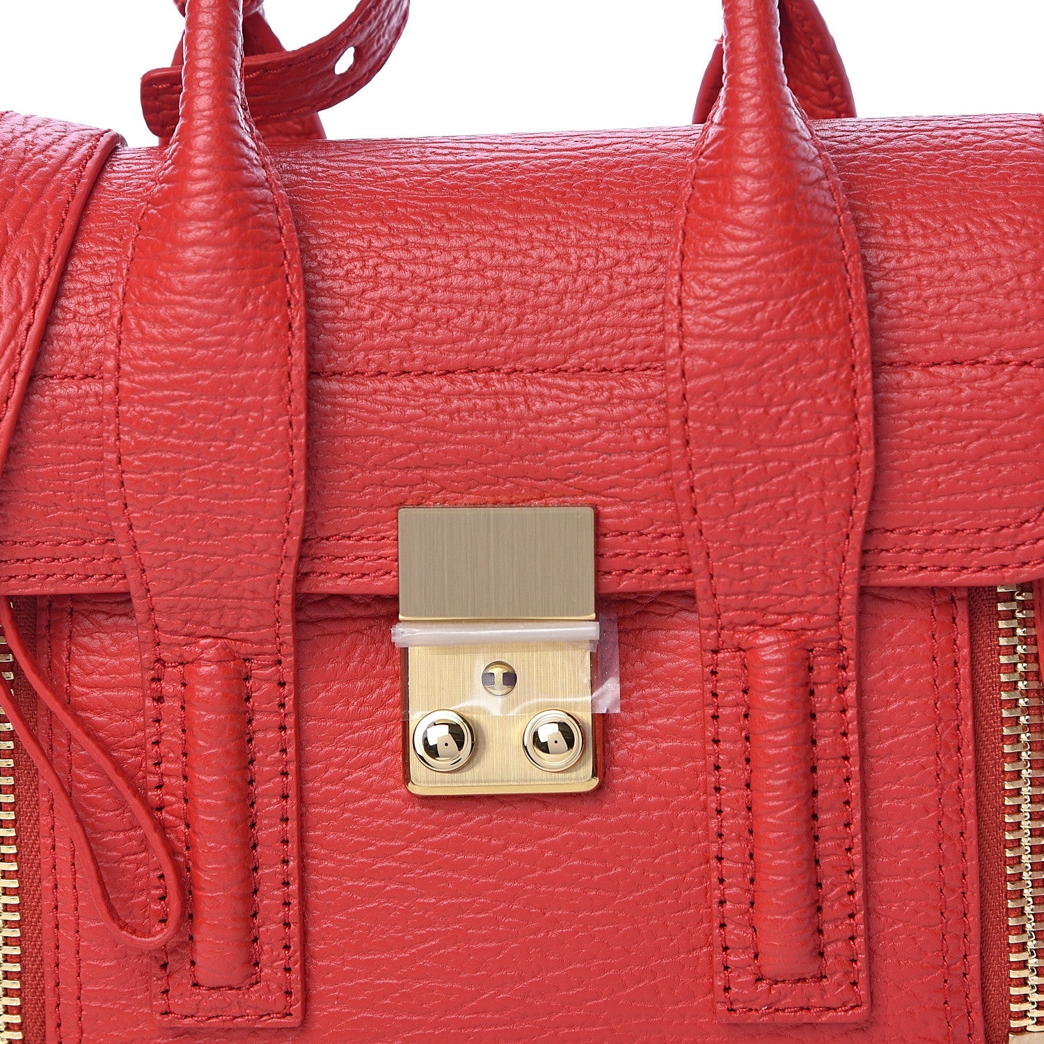 3.1 Phillip Lim 3.1 Textured Calfskin Mini Pashli Satchel Red 10 of 10