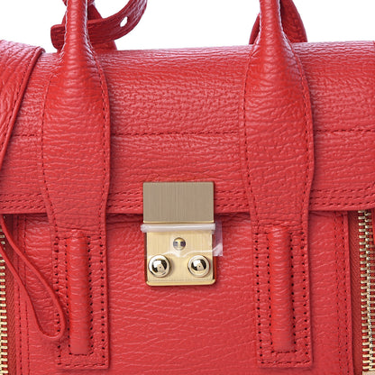 3.1 Phillip Lim 3.1 Textured Calfskin Mini Pashli Satchel Red 10 of 10
