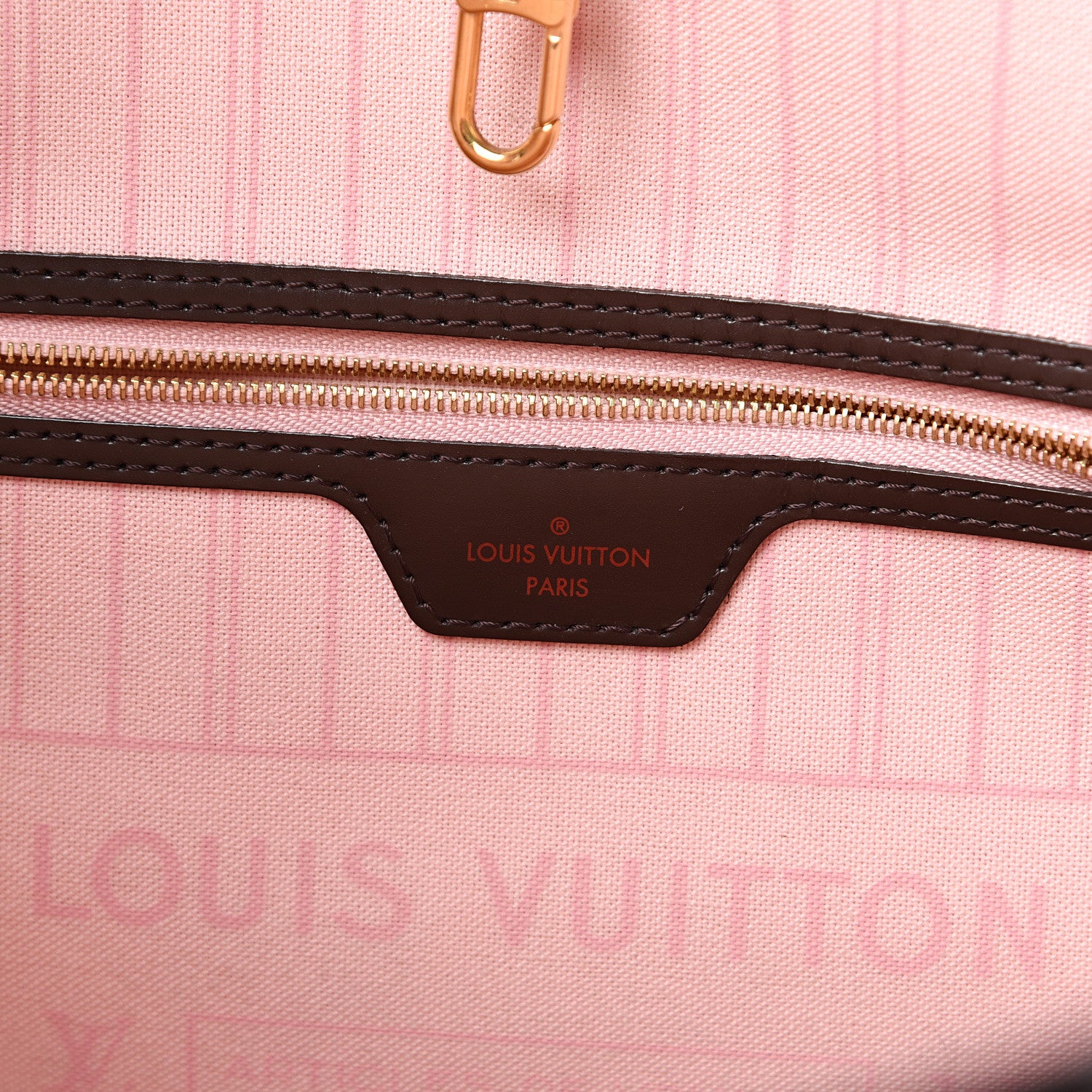 Louis Vuitton Damier Ebene Neo Neverfull MM Rose Ballerine 5 of 21