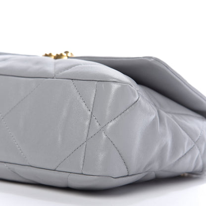 Chanel Lambskin Quilted Medium Chanel 19 Flap Grey 7 of 10