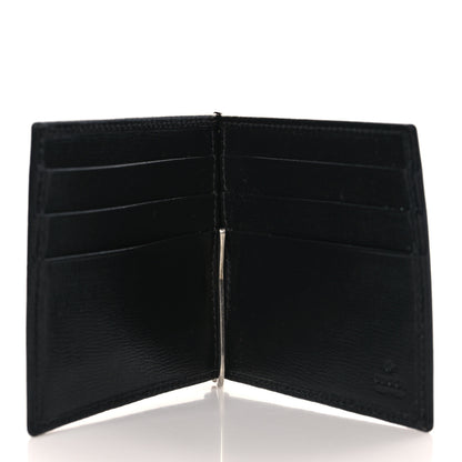 Gucci GG Supreme Monogram Retro Interlocking G Money Clip Black Grey 5 of 7