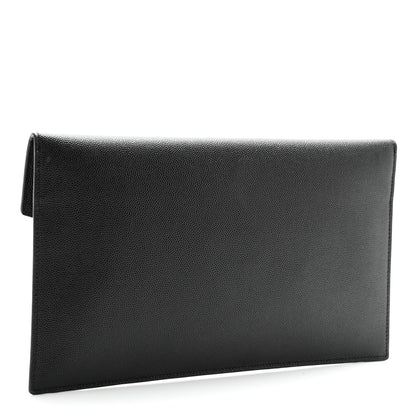 Saint Laurent Grain De Poudre Uptown Pouch Black 3 of 7