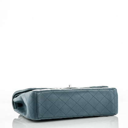 Chanel Lambskin Quilted Maxi Double Flap Blue 4 of 9