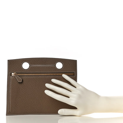 Hermes Togo Backpocket Pouch 30 Etoupe 2 of 10