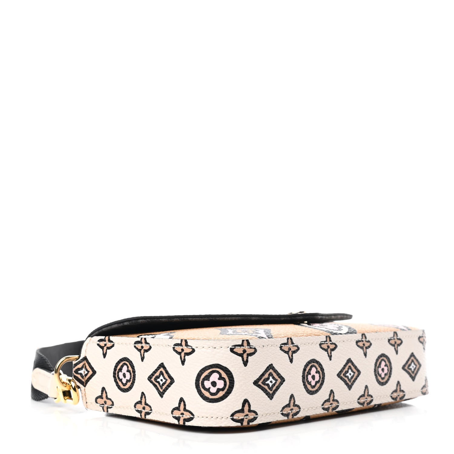 Louis Vuitton Monogram Wild At Heart Felicie Strap & Go Arizona Creme 3 of 4