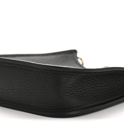 Hermes Taurillon Clemence Evelyne TPM Black 10 of 11