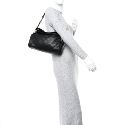 Chanel Lambskin Stitched Medium Ultimate Soft Tote Black 2 of 12