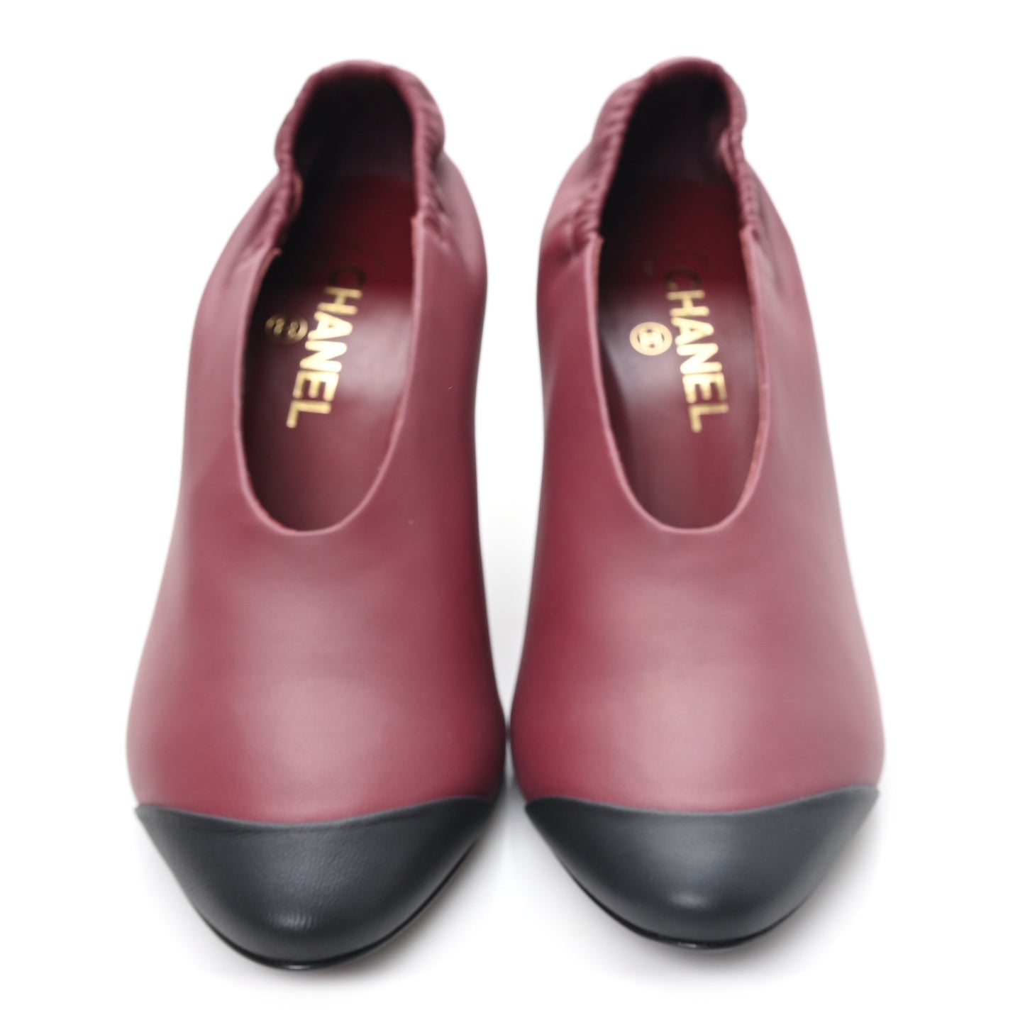 Lambskin Pumps  40 Burgundy Black