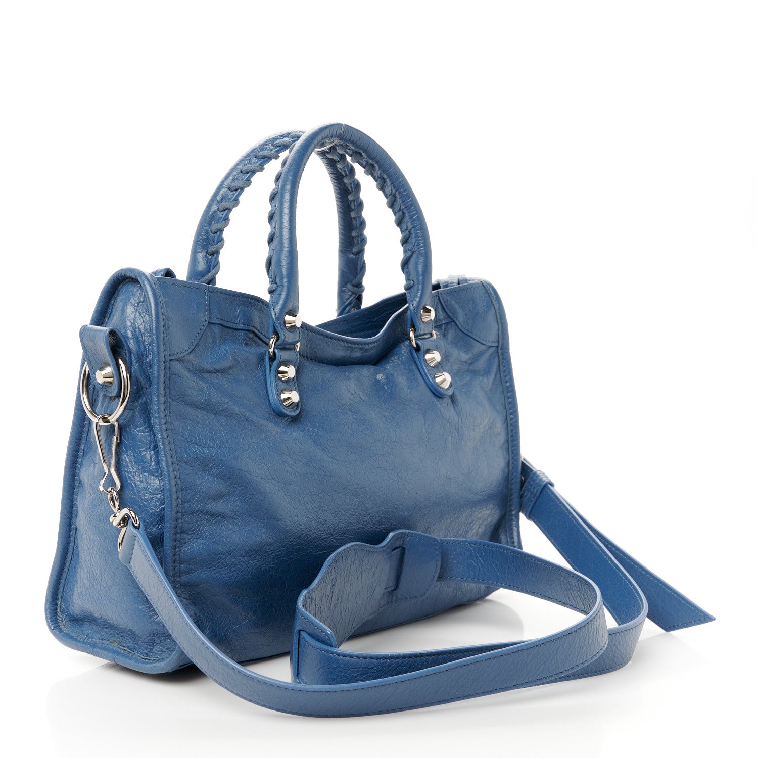 Balenciaga Agneau Classic Silver Hardware S City Denim Blue 4 of 12