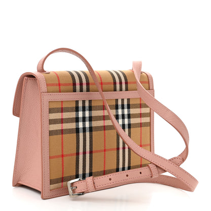 Burberry Grainy Calfskin Vintage Check Small Macken Crossbody Bag Ash Rose 3 of 11