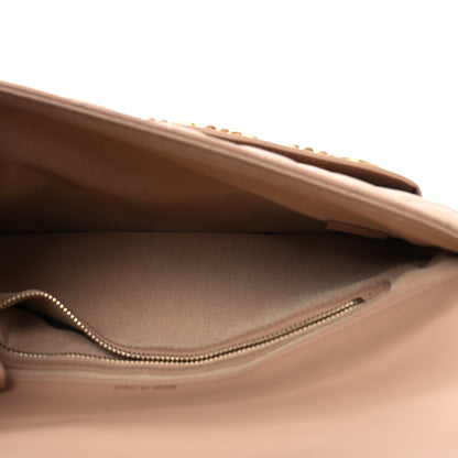 Chanel Calfskin Quilted Logo Flap Case Beige 5 of 15