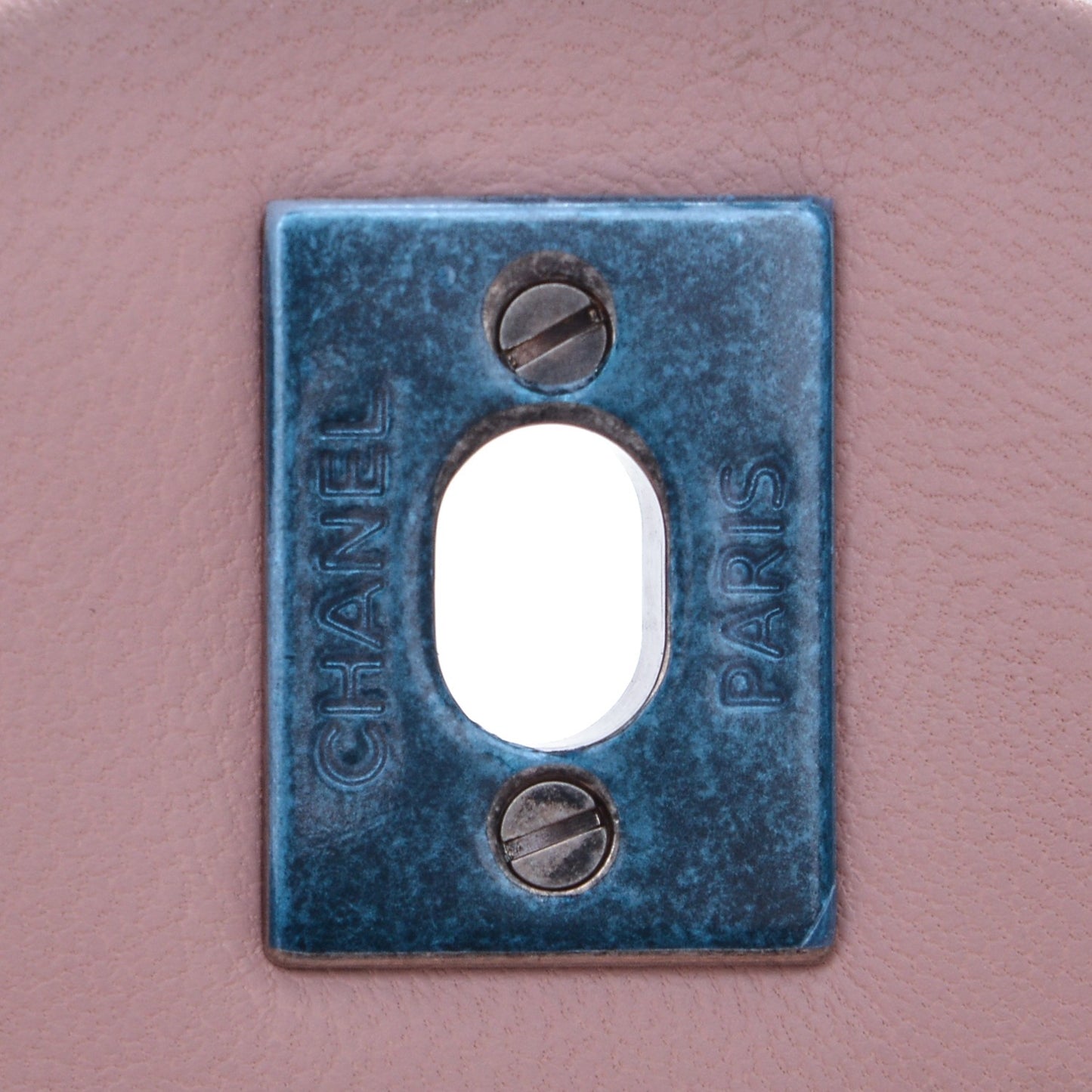 Lambskin Crochet Medium Single Flap Pink