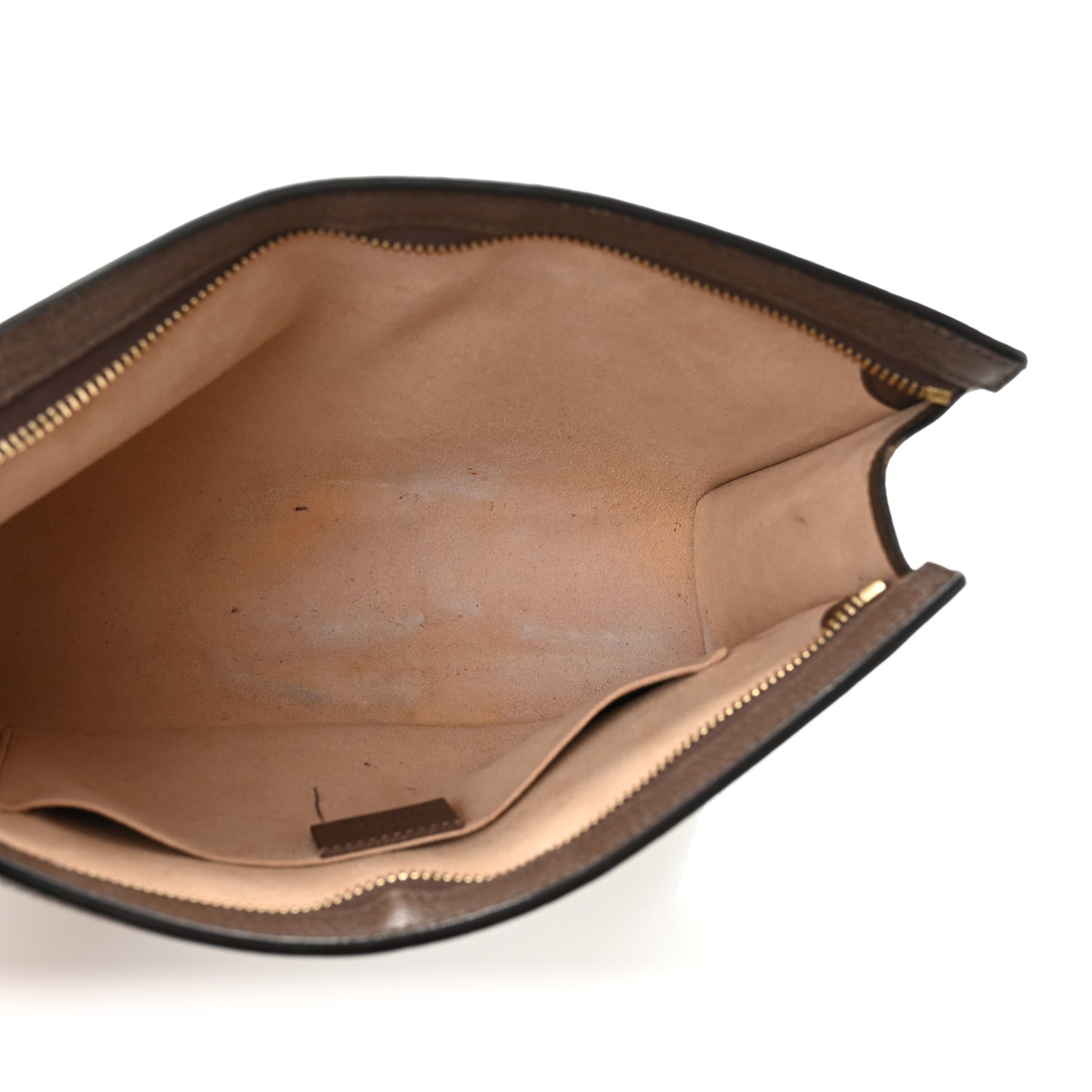 GG Supreme Monogram Web Ophidia Pouch Brown