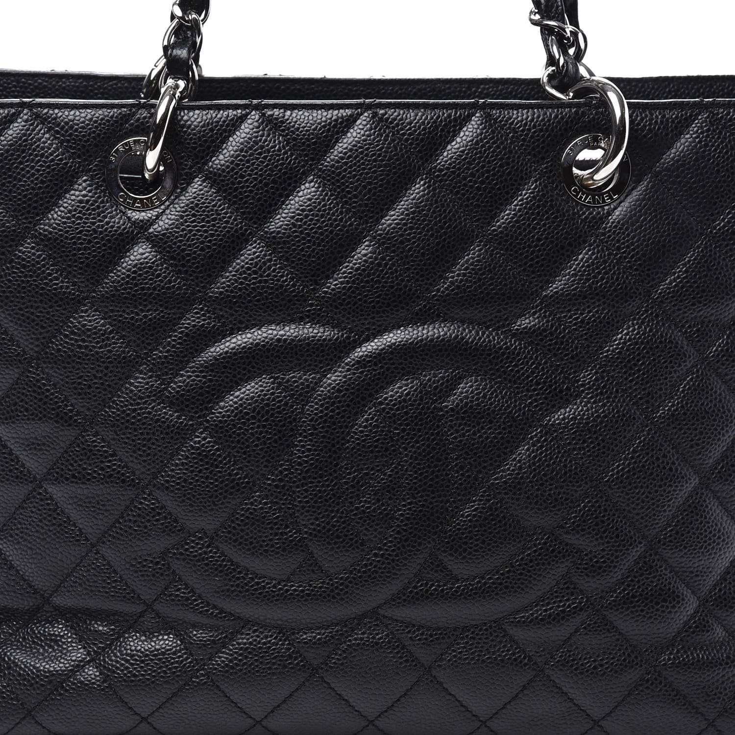 Chanel Caviar Quilted Grand Shopping Tote GST Black 10 of 10