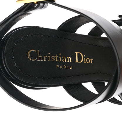 Christian Dior Calfskin Double D 70mm Sandals 35.5 Black 7 of 7