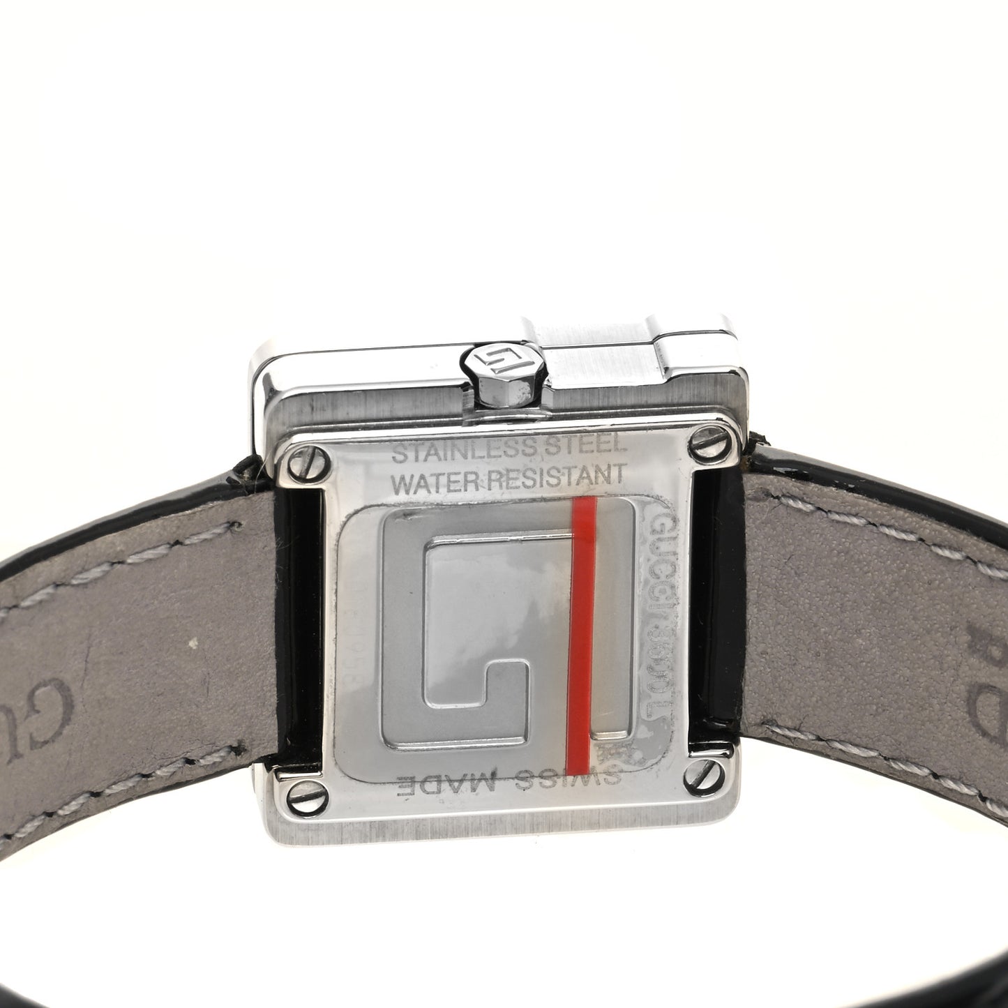 Stainless Steel Calfskin 23mm 3600L Quartz Watch Black