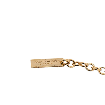 Saint Laurent Brass Monogram Charm Bracelet 3 of 3