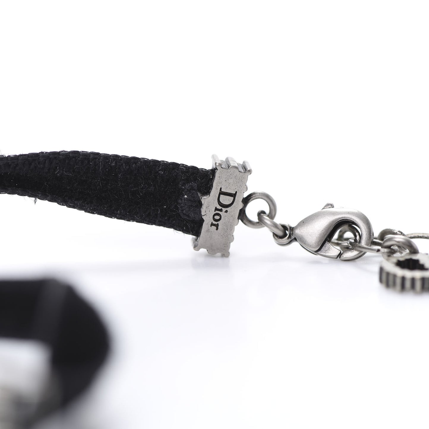 Velvet Crystal J’Adior Choker Necklace Black