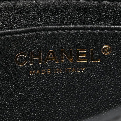 Chanel Lambskin Quilted Small Single Flap Top Handle Bag So Black 7 of 10