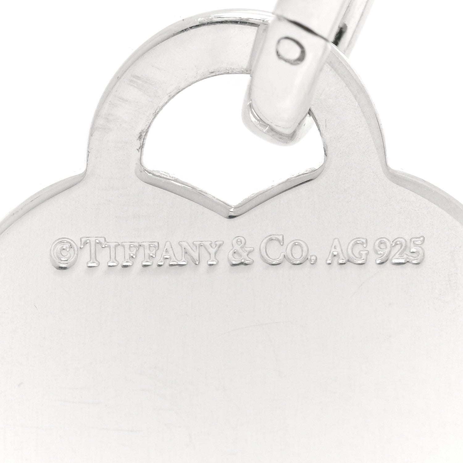 Tiffany Sterling Silver Cat Street Heart Charm 3 of 3