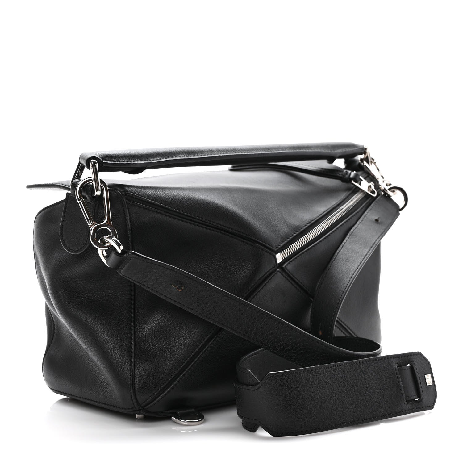 Loewe Calfskin Medium Puzzle Bag Black 4 of 12