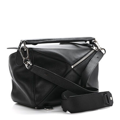 Loewe Calfskin Medium Puzzle Bag Black 4 of 12