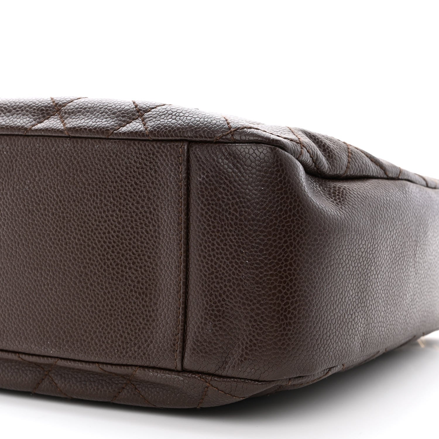 Chanel Caviar Quilted Timeless CC Shoulder Bag Brown 10 of 15