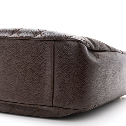Chanel Caviar Quilted Timeless CC Shoulder Bag Brown 10 of 15
