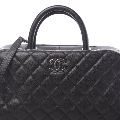 Chanel Caviar Quilted Large Coco Handle Bowling Bag Black 8 of 11
