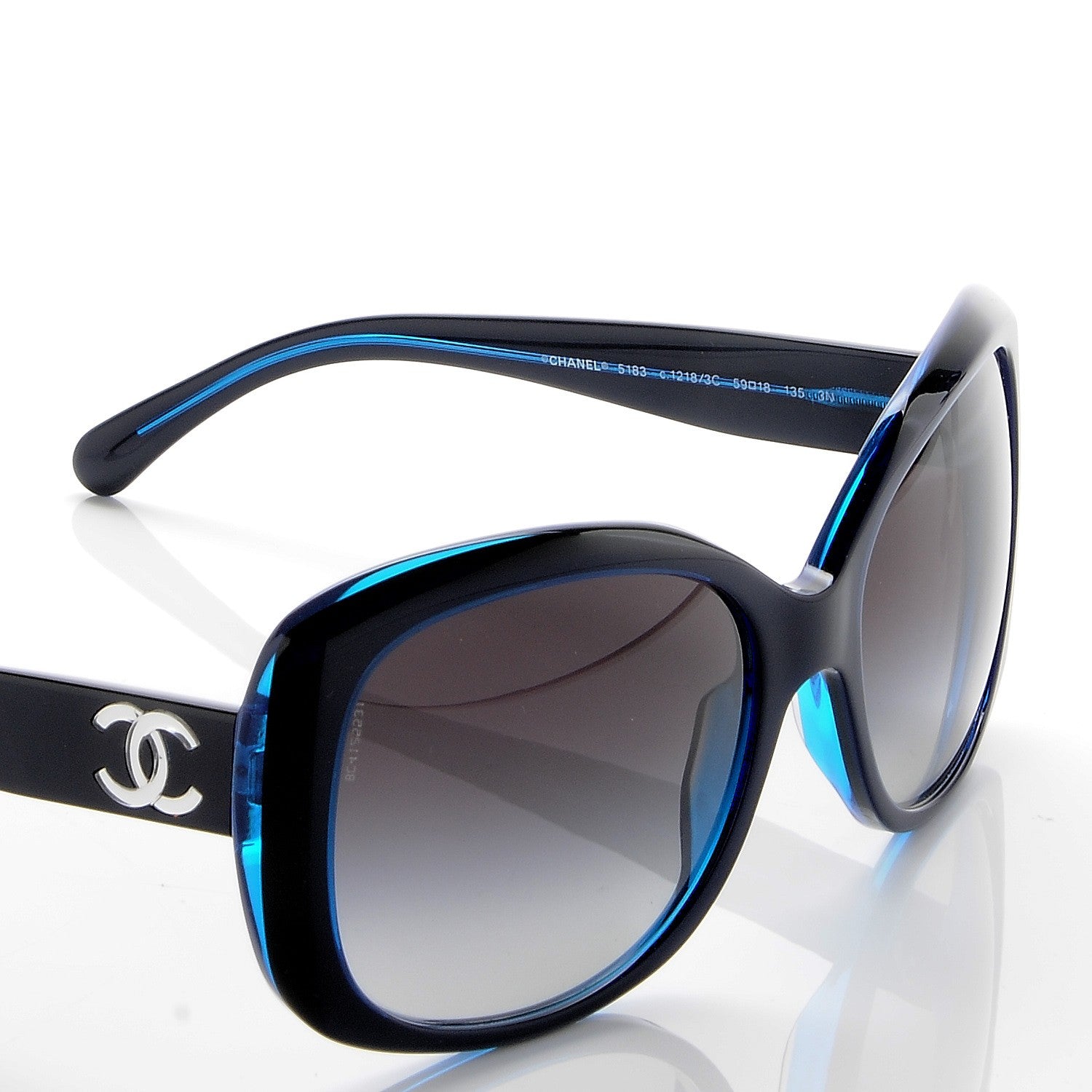 Chanel CC Sunglasses 5183 Blue 6 of 9