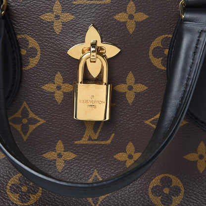 Louis Vuitton Monogram Flower Zipped Tote PM Black 10 of 12