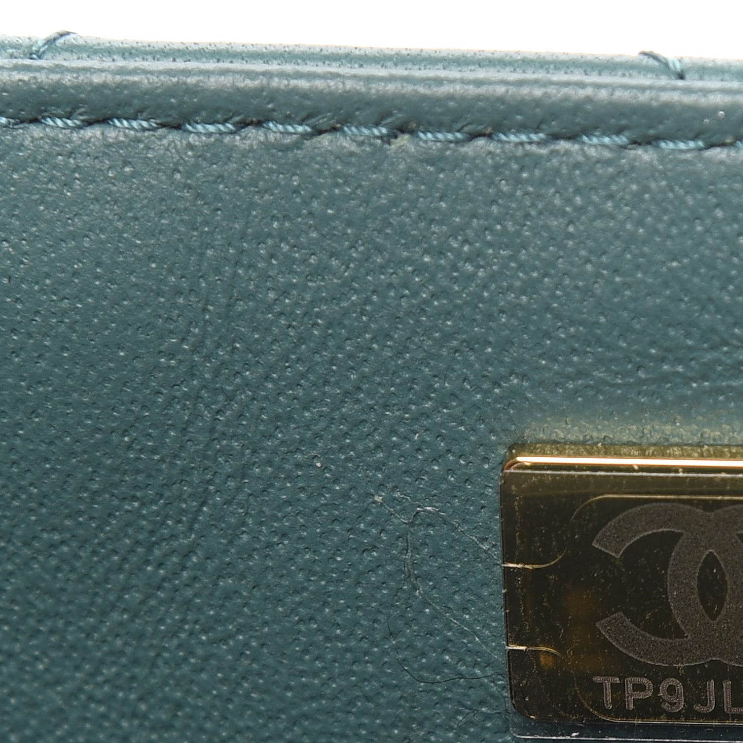 Lambskin Quilted Mini Square Flap Green