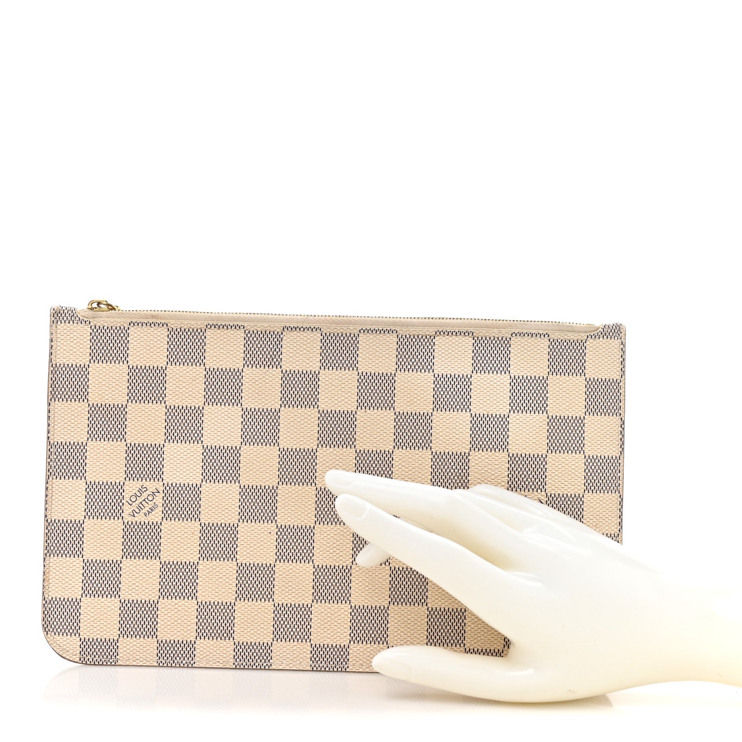 Louis Vuitton Damier Azur Neverfull MM GM Pochette Rose Ballerine 3 of 22