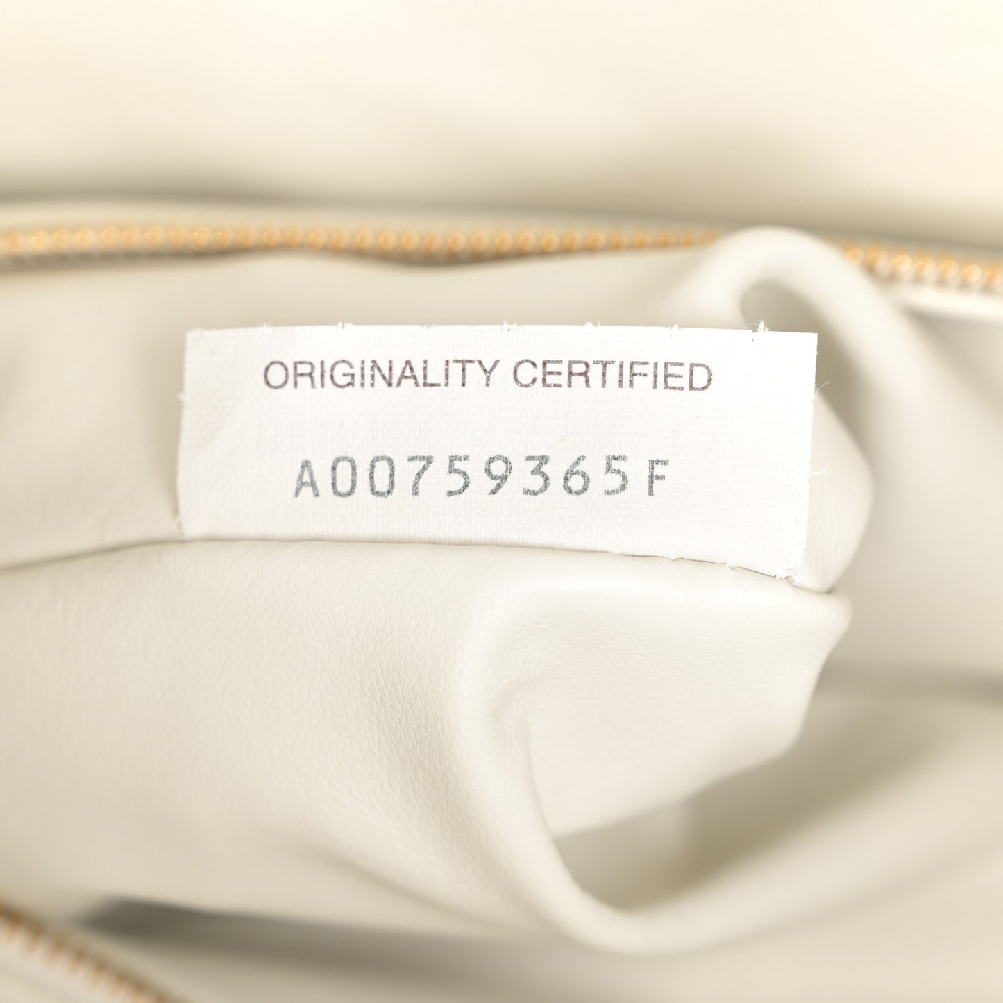 Calfskin Intrecciato Large Hop White