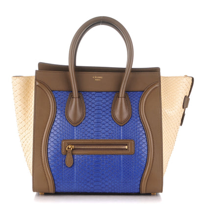 Celine Python Smooth Calfskin Mini Tri-Color Luggage 1 of 7
