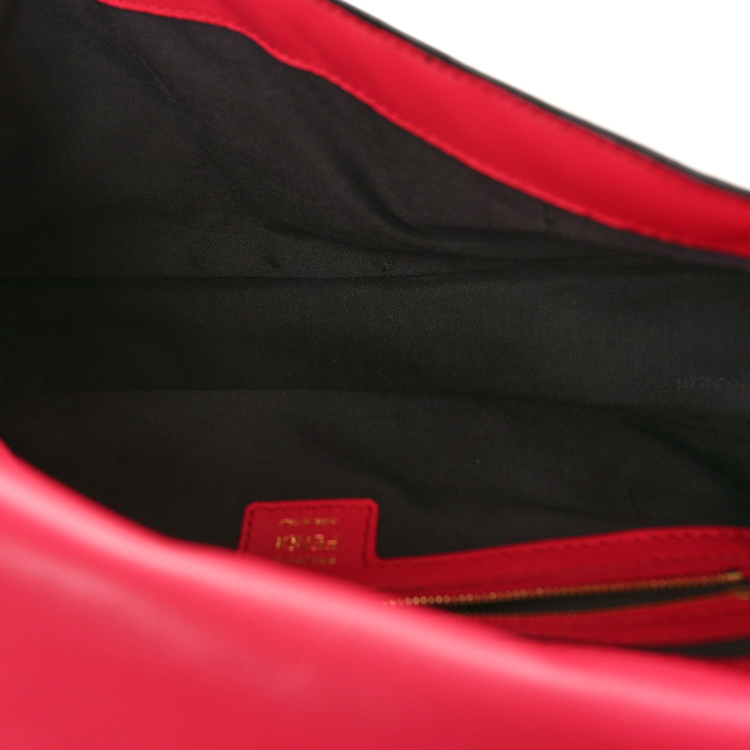 Fendi Nappa FF 1974 Embossed Baguette Lampone 5 of 9