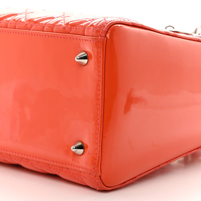 Christian Dior Patent Cannage Medium Lady Dior Orange 10 of 10